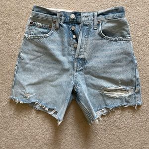Agolde Riley High Waisted Jean Short NWT SZ 24